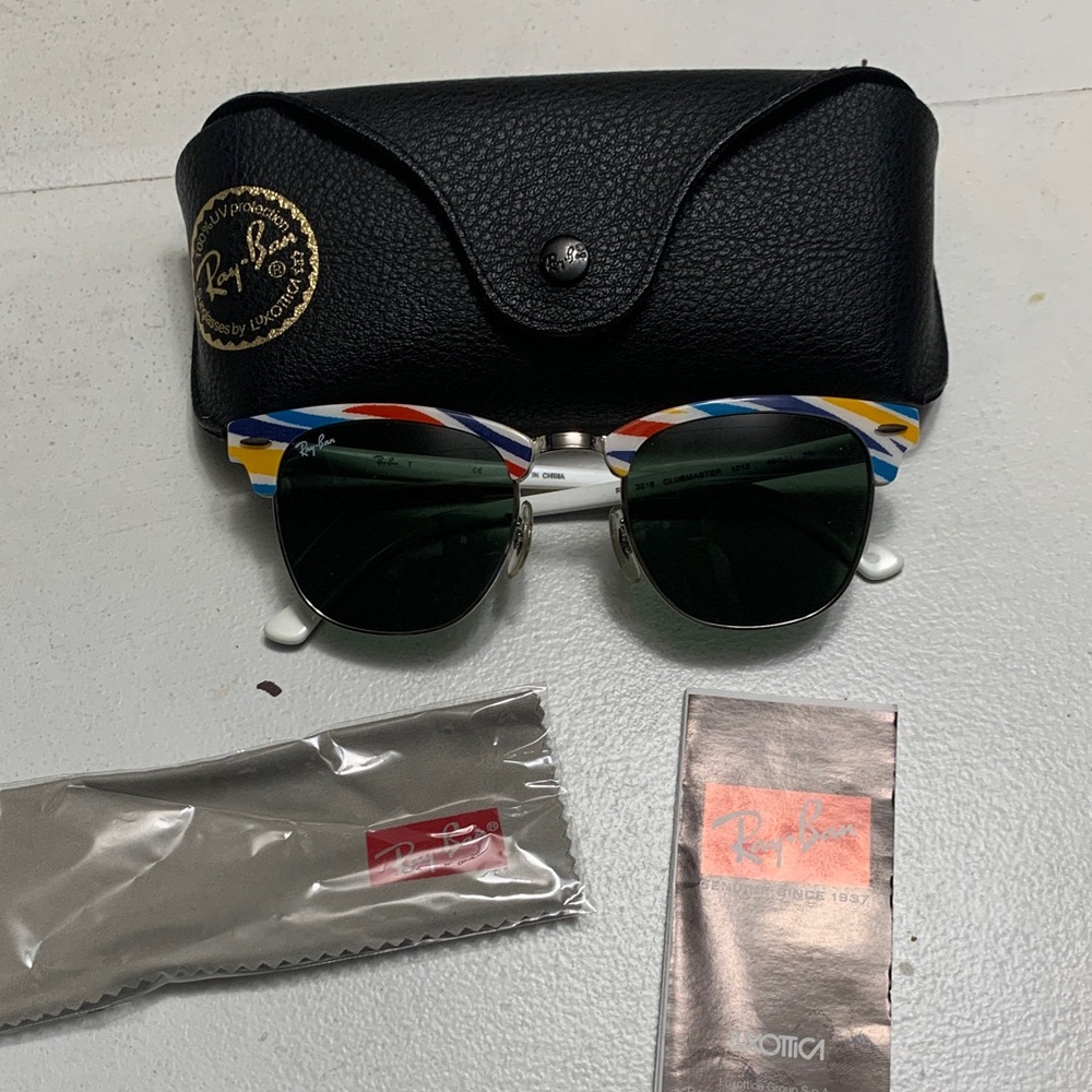Ray-Ban Clubmaster Sunglasses with Colorful Frames